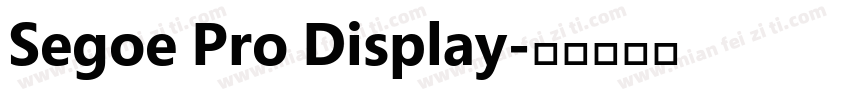 Segoe Pro Display字体转换
